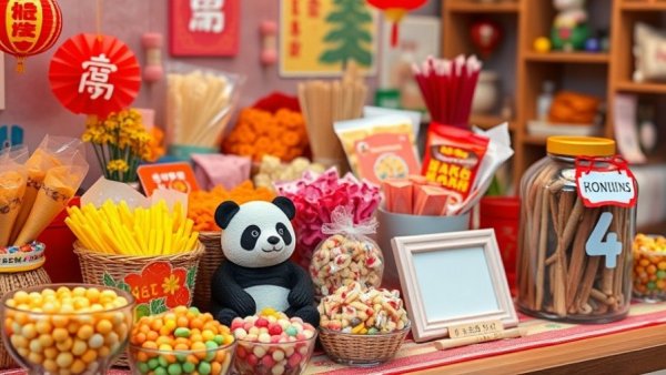 Festive table with colorful snacks and a donation jar, SF Free Thanksgiving Dinners.
