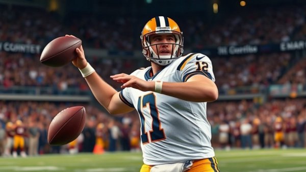 Quarterback throwing pass during 49ers vs. Browns game.