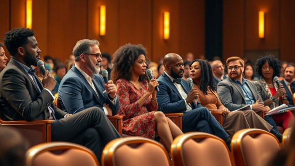 Panel discussion during Wicked screening in San Rafael with diverse speakers on stage.