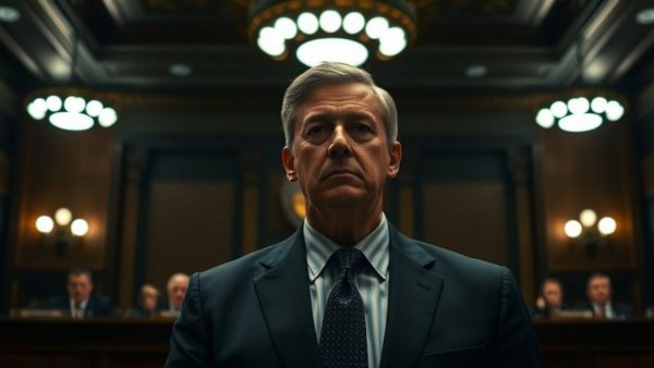 Justice Department Indictment Against Comey hearing with person under oath.