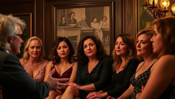 Panel discussing San Francisco lesbian bar culture with historic photo backdrop.