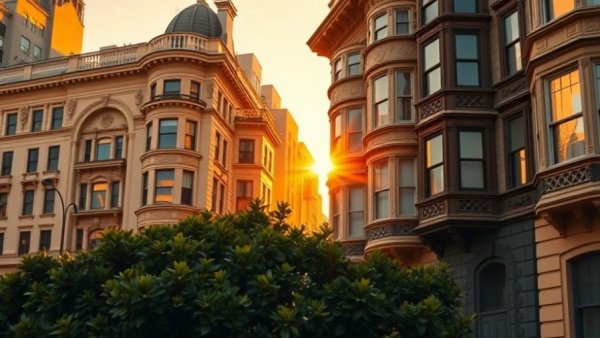 Sunlit view of San Francisco rentals, illustrating housing demand.