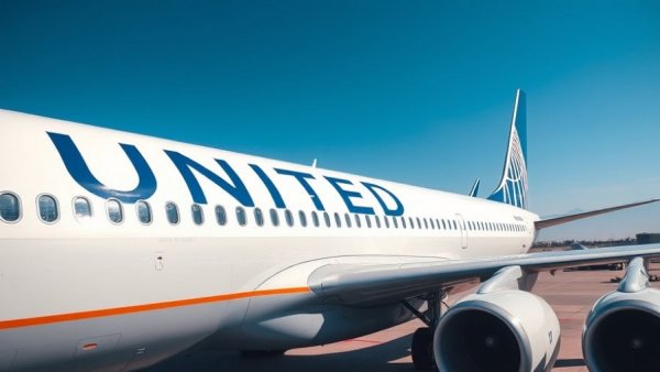 United Airlines airplane close-up on tarmac highlighting upgrades.