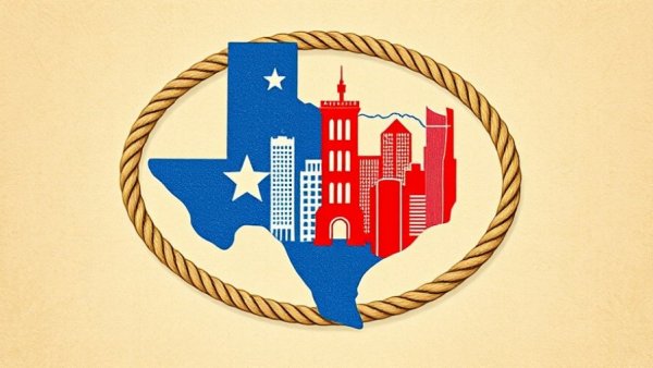 Illustrative fusion of Texas and San Francisco real estate investment concept