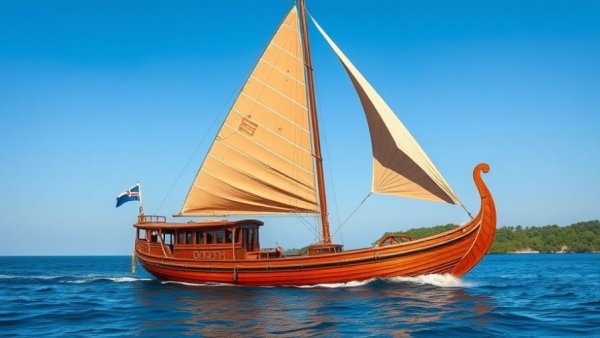 Elegant sailboat on serene river in Egypt; luxury boutique hotels in Egypt.