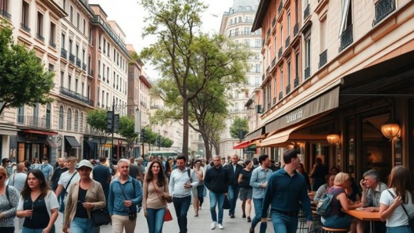 Bustling downtown area with investment opportunities in Redwood City.