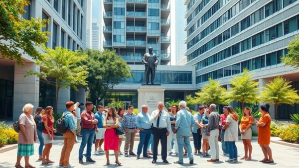 UCSF Ward 86 Stabbing location at hospital entrance with people gathered.