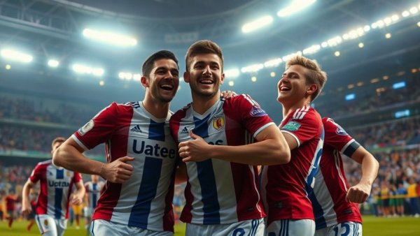 49ers playoff aspirations celebrate victory on field with joy.