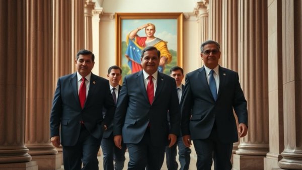 Delcy Rodríguez leadership Venezuela in formal meeting setting