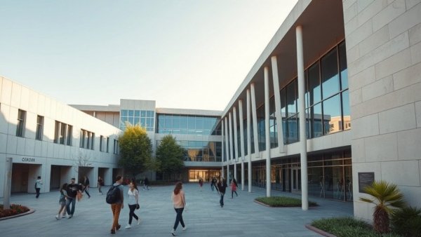 California College of the Arts campus with students outside.