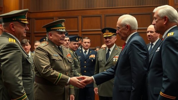 Officials meeting in a dimly lit room, symbolizing political dialogue on Venezuela.