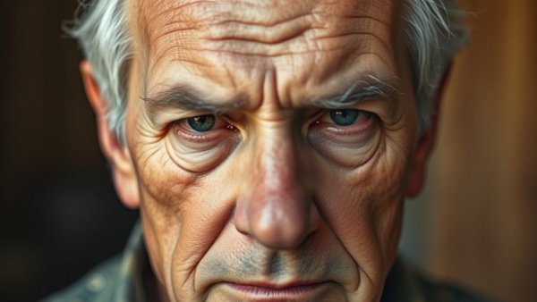 Close-up portrait of serious older male, related to Trump Greenland acquisition.