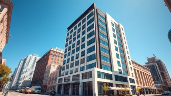 Urban hotel building highlighting Oakland hospitality woes.