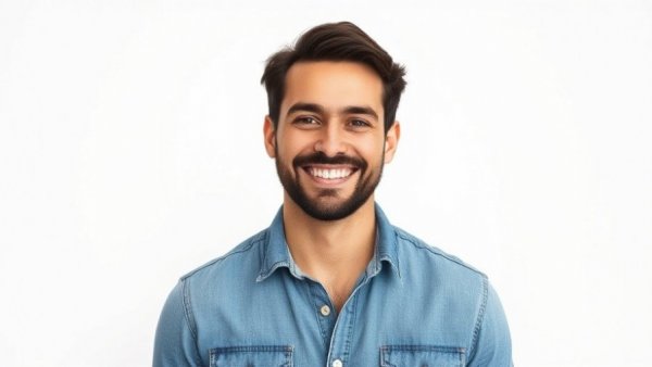 Smiling man posing in a denim shirt, San Francisco News.