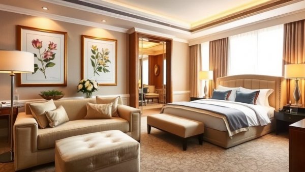 Elegant hotel room showcasing strategic branding for independent hotels