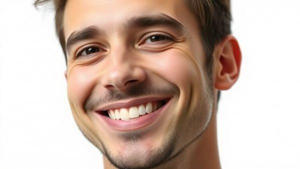 Casual smiling man in monochrome headshot, close-up photo.