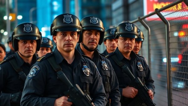 San Jose police shootout scene with officers and vehicles, intense.