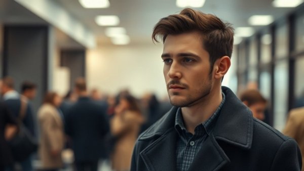 Young man in formal attire at public event; Barron Trump saves woman concept.