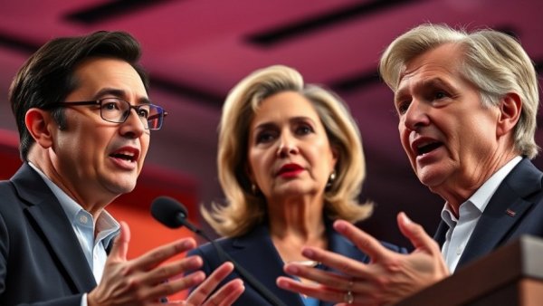 San Francisco foreign policy candidates in a debate setting.