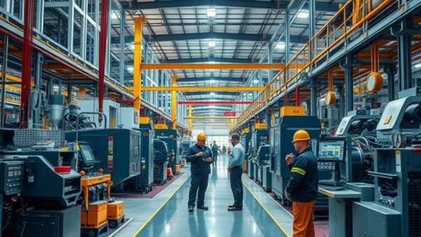 Tesla Fremont Factory Transformation showcasing busy factory interior.