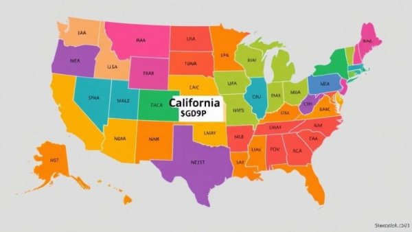Map shows California's GDP at $4296 billion, highlighting its economic size.