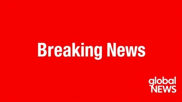 Breaking news alert graphic by Global News.