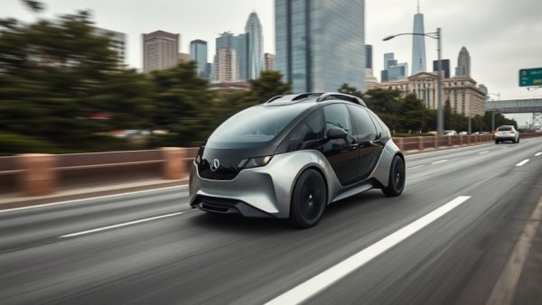 Waymo robotaxi service at SFO, an autonomous vehicle on a highway with San Francisco skyline.