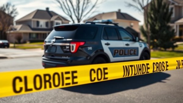 San Francisco shooting incident scene with police SUV and tape.