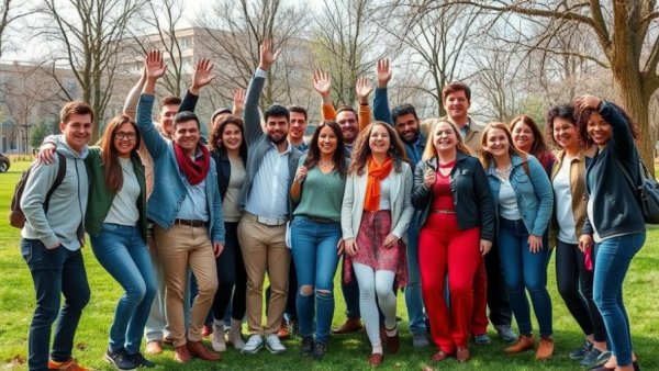 Celebration outdoors after Stanford felony vandalism case mistrial in park.