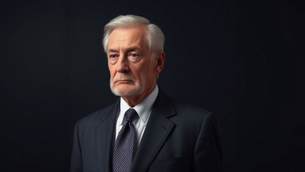 Portrait of a distinguished civil rights leader in a suit.