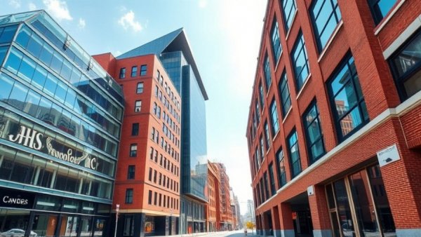 Modern architecture in San Francisco on a sunny day.