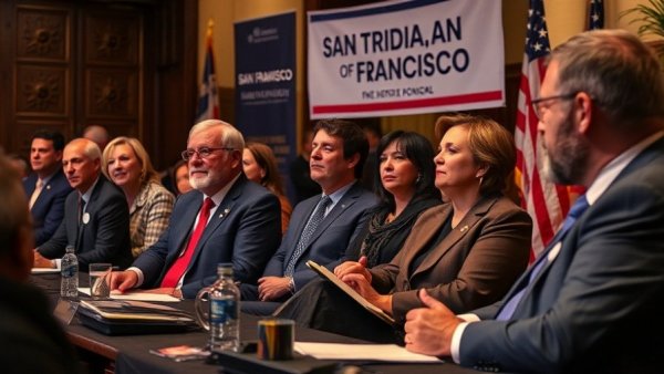 San Francisco politics panel discussion with speakers.