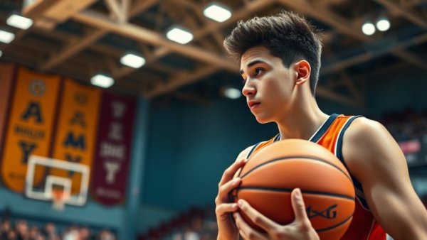 Mission San Jose basketball player in intense game moment