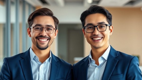 Professional individuals discussing AI regulations indoors