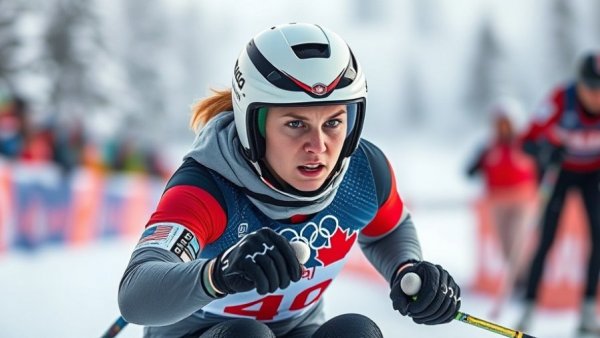 Paralympic skier representing Canada in competition, emphasizing more investment in Canadian Paralympic sports.