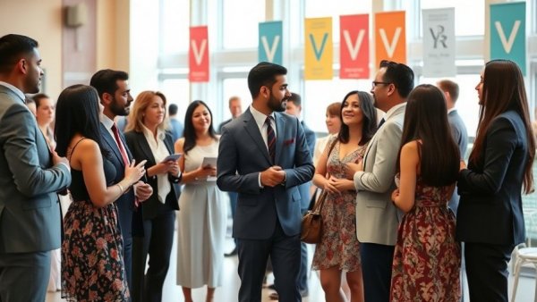 Community leaders converse at Chinatown Political Forum event.