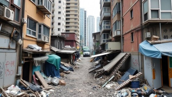 The Slum in Gangnam, the Richest Part of Seoul