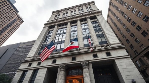 San Francisco local news, government building with flags under overcast sky.