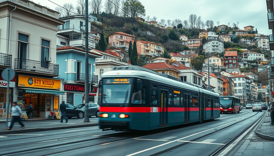 San Francisco local news: Tram passing in bustling urban neighborhood
