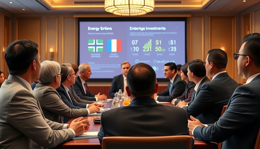 Business leaders discuss energy investments at a Middle East event.