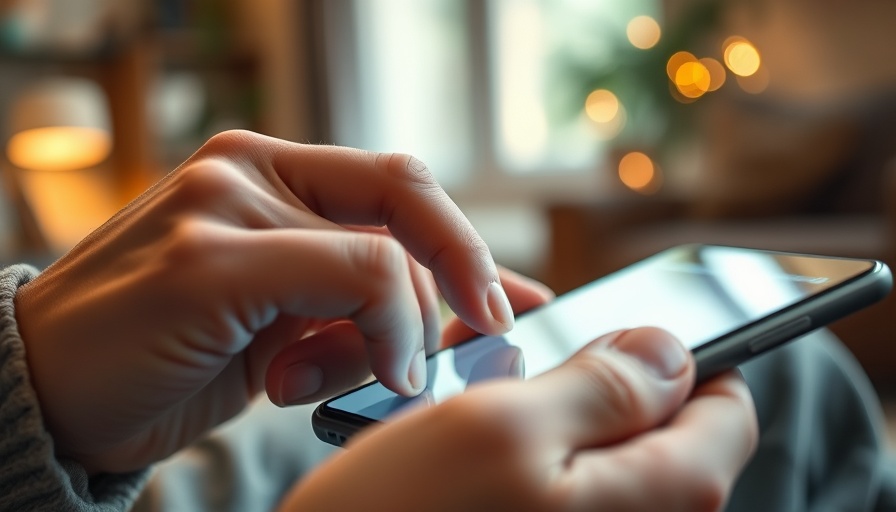 Close-up of hands using smartphone related to Tea Dating App Hack.
