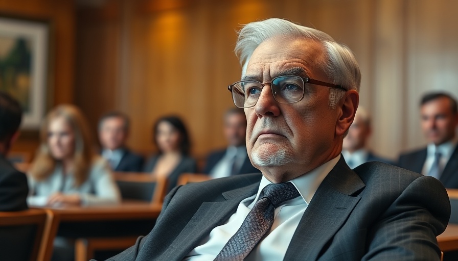 Older man at conference, thoughtful expression, FBI Texas Democrats Arrest