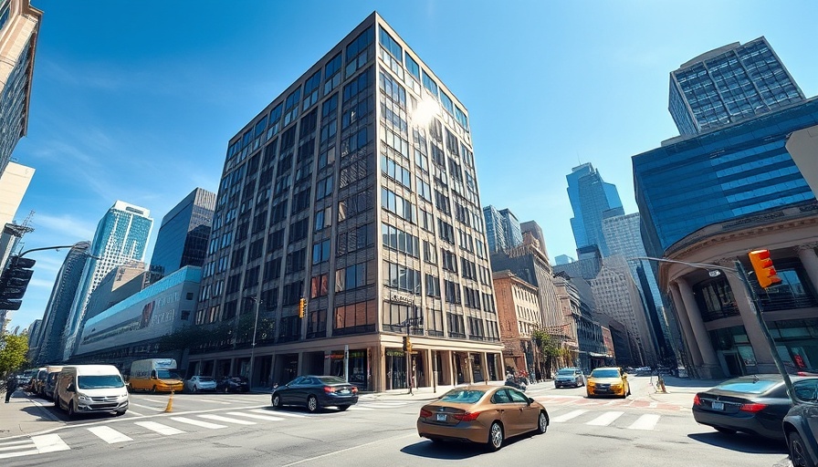 Modern office building in San Francisco on a sunny day.