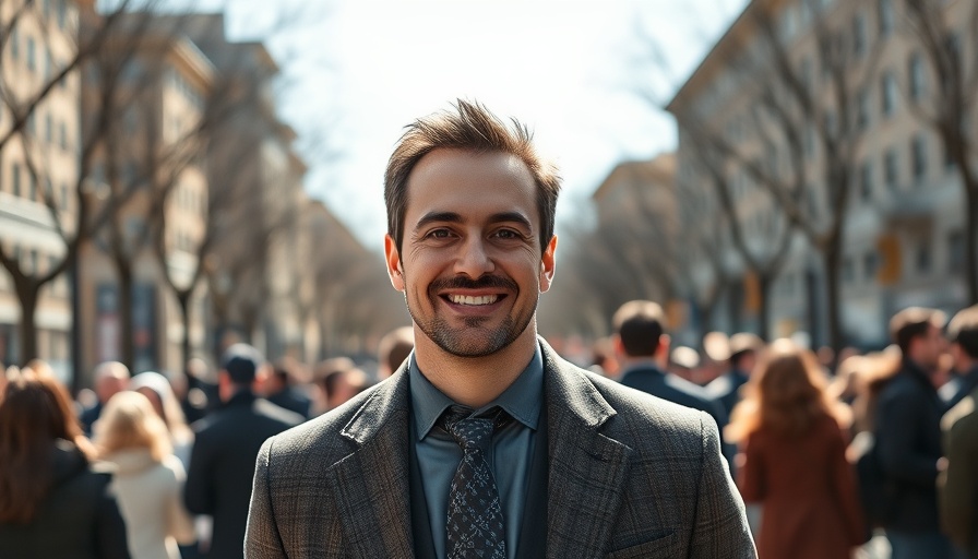 Man smiling at San Francisco event for immigrant legal funding