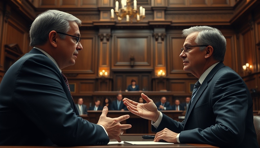 Courtroom scene symbolizing vindictive prosecution in America.
