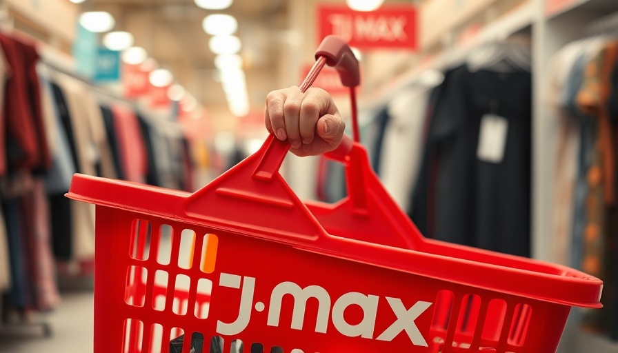 Red TJ Maxx basket being carried in store aisle, Santa Clara County TJ Maxx theft ring.