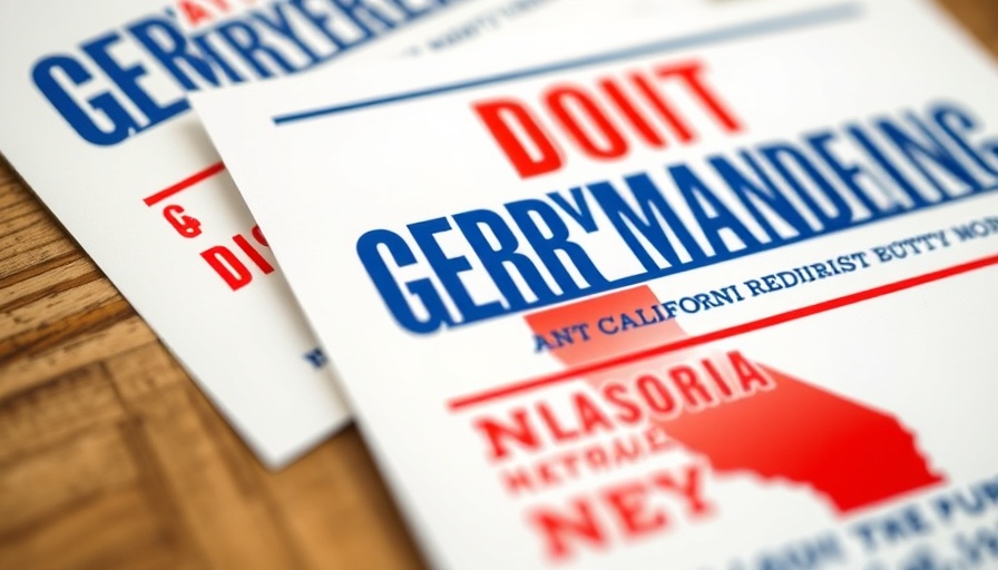 California redistricting ballot measure flyers against gerrymandering.