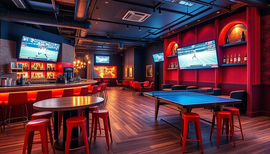 Chic modern bar in a unique boutique hotel with vibrant decor.