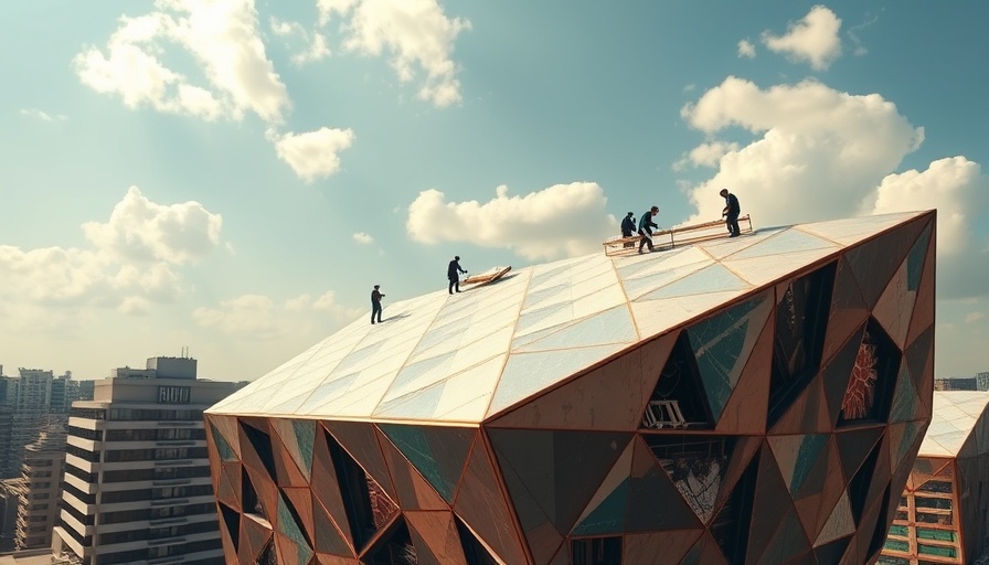 San Francisco local news: Workers on unique geometric building