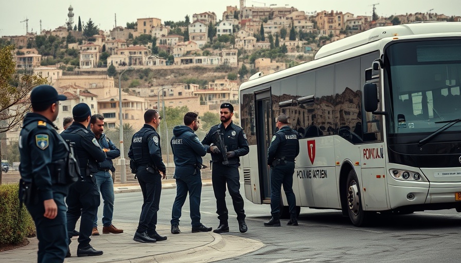 Security personnel at Jerusalem shooting terror attack scene.